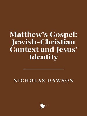 cover image of Matthew's Gospel